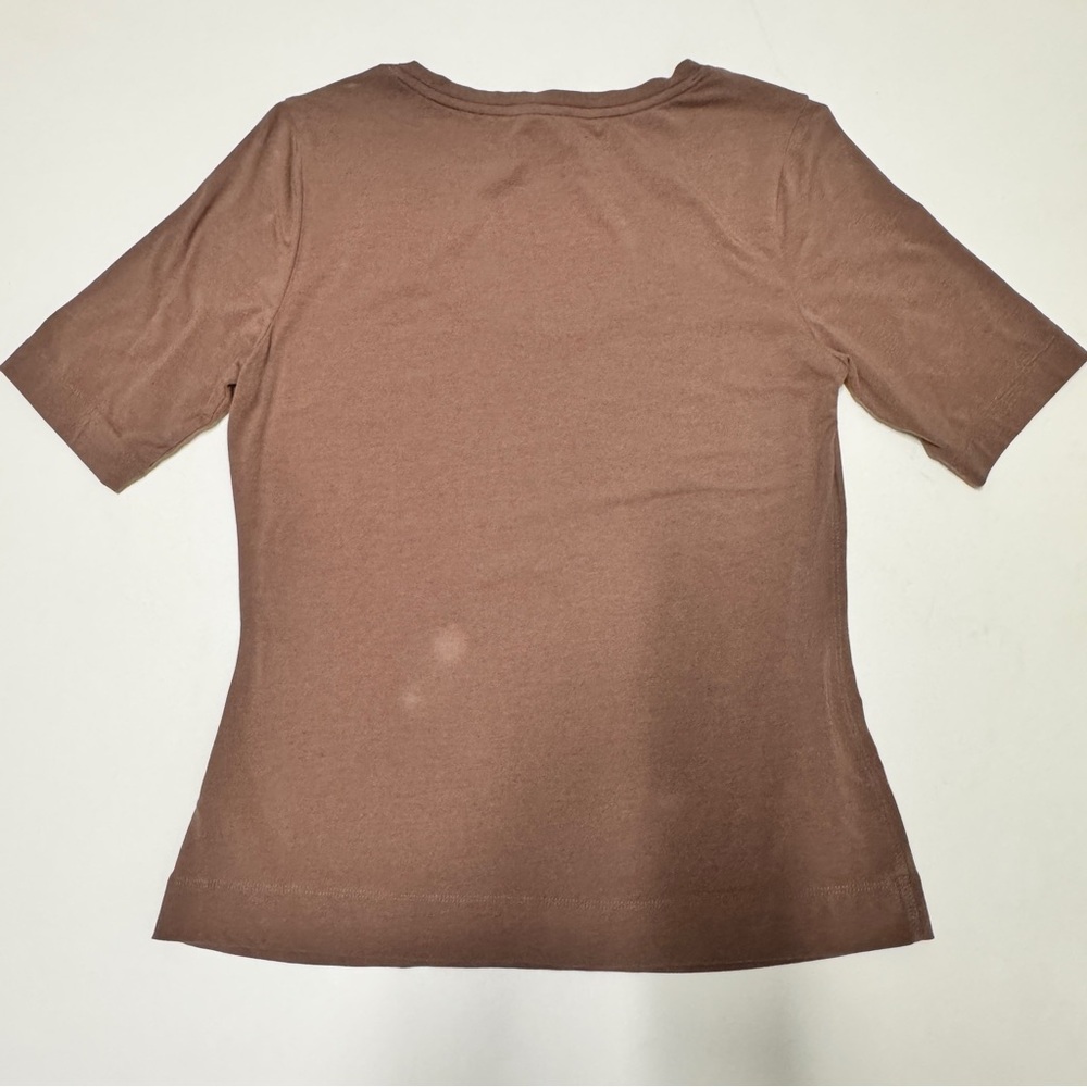 Athleta - Crew Neck Short Sleeve Tee in Taupe Brown - Picture 3 of 7